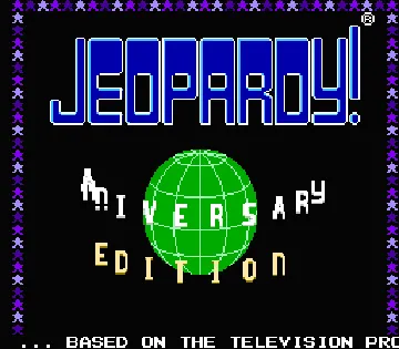 Jeopardy! 25th Anniversary Edition (USA) screen shot title